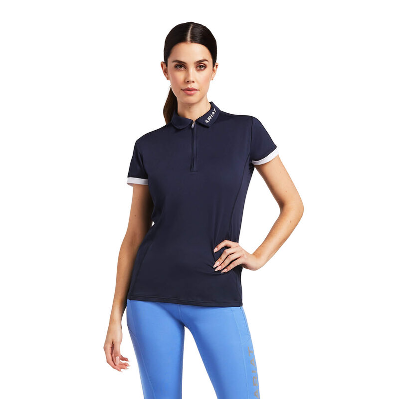 Ariat Bandera 1/4 Zip - Naisten Laivastonsininen Polo ( PVLDEB-842 )